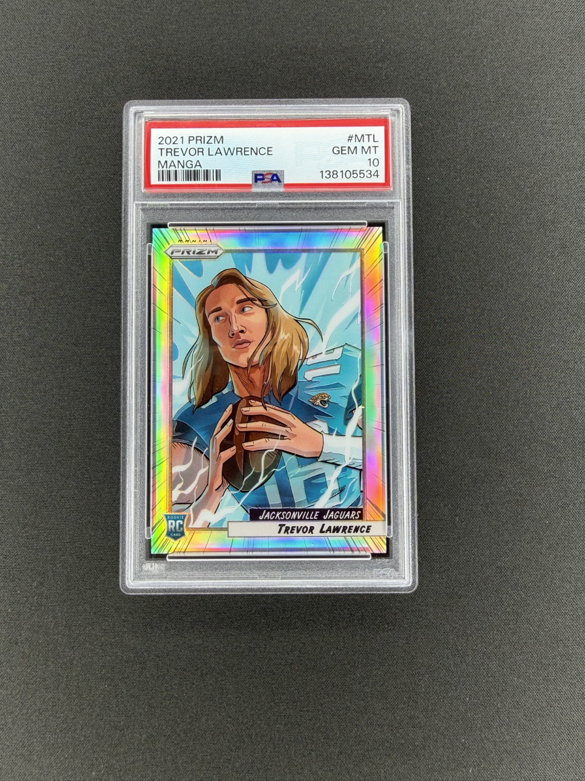 2021 Prizm Trevor Lawrence Manga PSA 10
