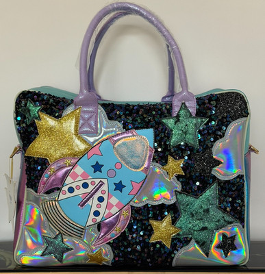 Irregular Choice Space Staubbeutel Urlaub Wochenende Reisen Extra Groß Selten Neu mit Etikett