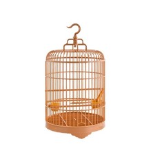 Round Bird Cage Durable Large Hanging Parrot Stand Cage for Budgie Lovebird 