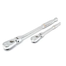 Flexible Teardrop Ratchet Set - 2-Piece 1/4" & 3/8" with 90-Tooth Polish Finish