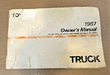 1987 Toyota Truck Pickup Pn 0199-35447 Glovebox Owners Information Manual Rough