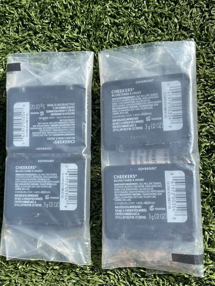 CoverGirl Cheekers Rubor Suave Sable 120 0.12oz Lote de 4 Compactos Nuevo Foto 2 de 2