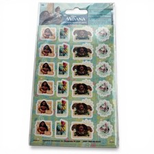 Disney Moana Stickers Set Maui Hei Hei and Pua Characters Hawaiian Chicken Pig