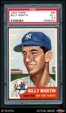 1953 Topps #86 Billy Martin Yankees PSA 5.5 - EX+