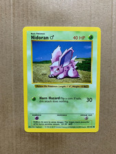 Shadowless Nidoran 55/102 Base Set - Common Pokemon Card - EXCELLENT