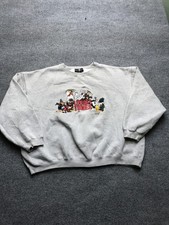 Vintage Warner Bros Studio Store Sweatshirt Mens 2XL Gray Looney Tunes 90s