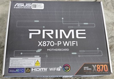 ASUS PRIME X870-P WIFI AMD AM5 ATX DDR5 Desktop Motherboard