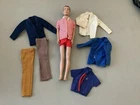 Mattel Ken Fashion Doll Brown Painted Hair Light Complexion 1960s Vintage Outfi…