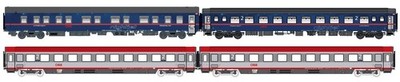 LS Models 97033 4er Set Nachtzugwagen ÖBB NJ Ep.VI NJ408 Spur H0
