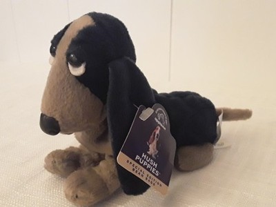 Hush Puppies Bean Bag Navy Basset Hound Special Edition By Applause 