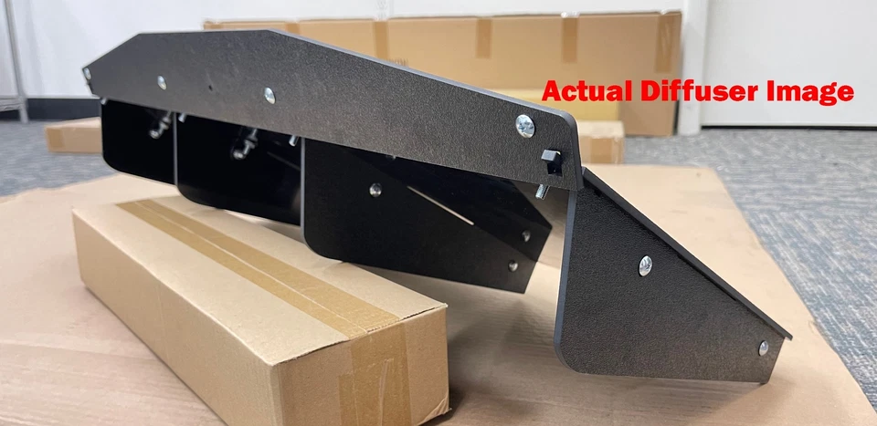 30 英寸 x 12.5 英寸 ABS 纹理后保险杠中心扩散器鳍适用于日产英菲尼迪 — 第 2/4 张图片