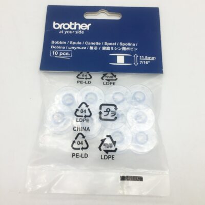 10pcs/pack 11.5mm Plastic Bobbins#XA5539-151 for BROTHER  SEWING MACHINE