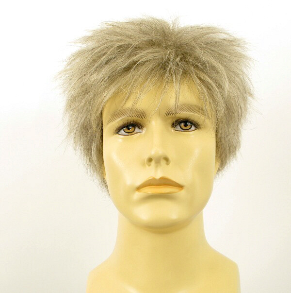 Postiche homme FLORENT 51 en cheveux naturels premium gris et blanc