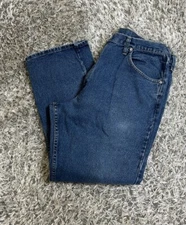 Wrangler Regular Fit Jeans Med Blue Denim Men's Size 40x30 Straight Leg 976OWDR