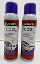 Scotch Super 77 Multi-Purpose Spray Adhesive - 13.5oz each Pack of 2 