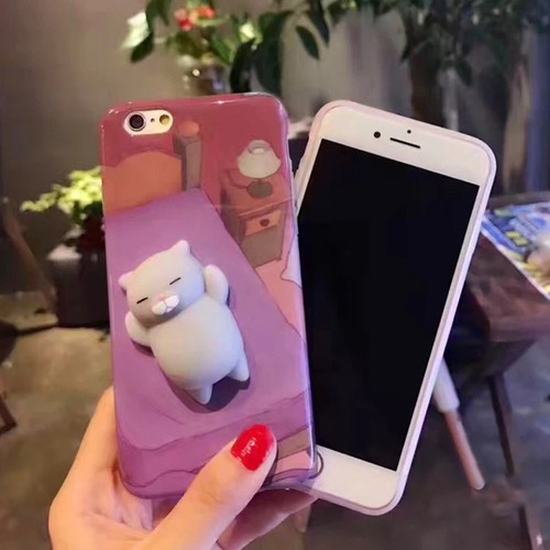 Squishi-Phone-Case-3D-Pinch-Cute-Soft-Silicone-Cat-panda-for-iPhone-6-6P-7-7P