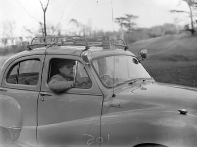 Austin A40 1954 Motor Racing Old Photo 1