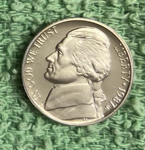 1987-S Jefferson Nickel Proof — photo from another recent sale