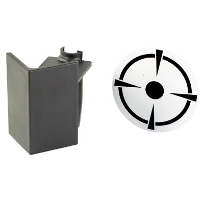 Birchwood Casey T-Post Dueling Target 3/8'' Steel Flipping Coated Black/White