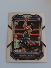 2022-23 Panini Prizm Kendall Brown #225 Rookie RC Auto SIGNED IP Pacers