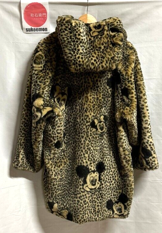 APPARENCE PARIS DISNEY Eco Fur Coat Free Size Leopard 80s Vintage 