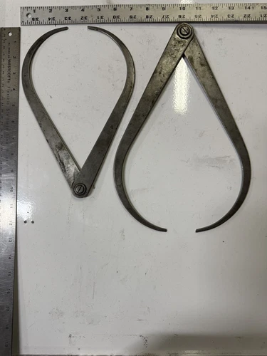 Vintage Lufkin 14” and 10” Outside Firm Joint Calipers