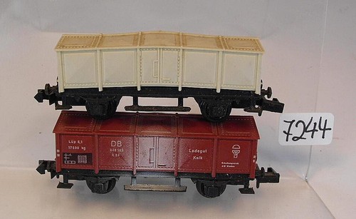Arnold Spur N 1/160 Wagenset Kalkdeckelwagen 2 Stück der DB #7244 | Zustand: Gebraucht