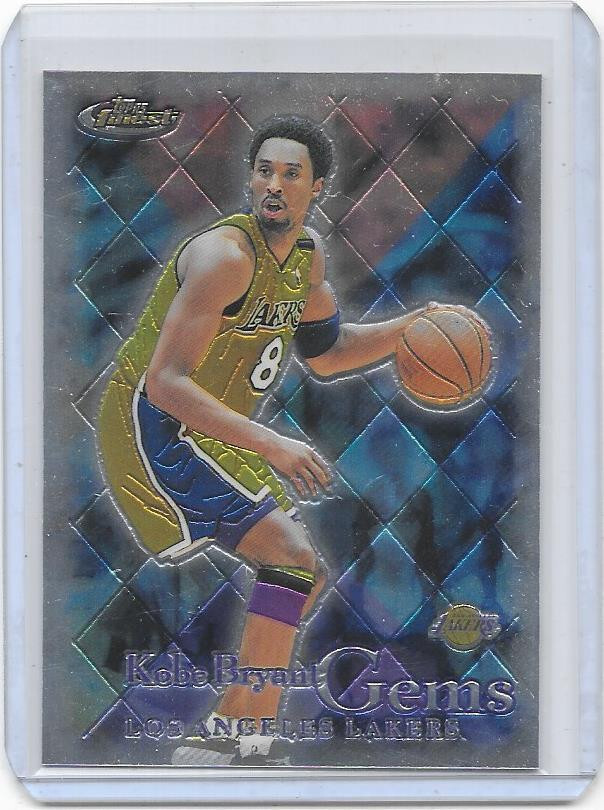 2000-01 TOPPS Finest basketball Kobe Bryant Gems card #165 MINT