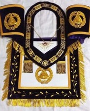 MASONIC GRAND MASTER Apron Cuff's Purple best quality