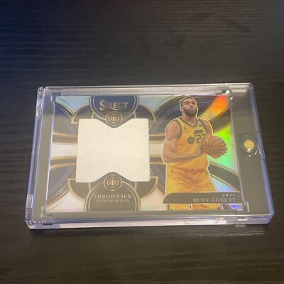 Rudy Gobert 23-24 Panini Select Throwback Game Worn Material