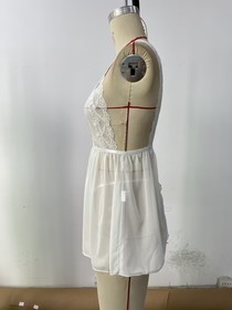 Sexy Women's Lingerie Nightwear Babydoll Sleepwear Chemise Lace Sheer Mini Dress