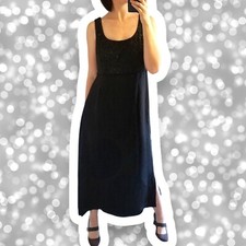 Vintage Jeffrey & Dara Evenings Black Glittery Gown