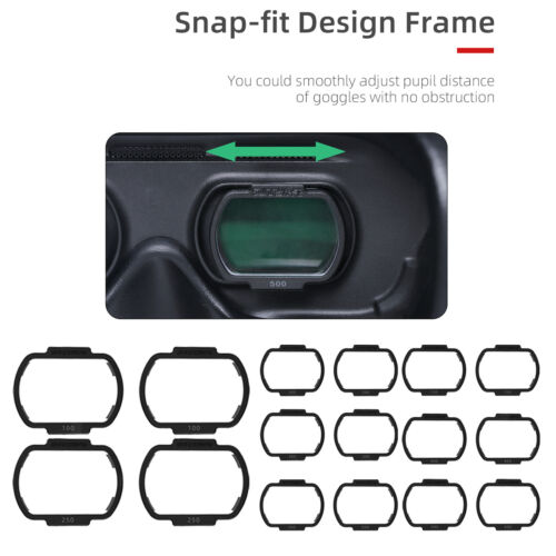 1 paar FPV Brille Korrektur Linsen Kurzsichtig Linsen Objektiv Set Fit für DJI - Bild 1 von 25