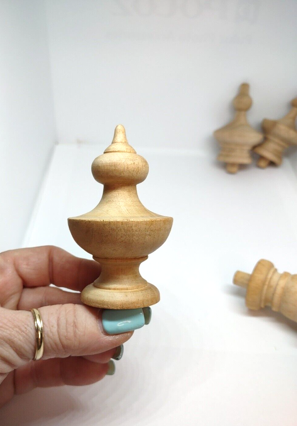 Set/4 Vintage NOS Assorted Unfinished Clock Finials Clockmaker Stock eBay