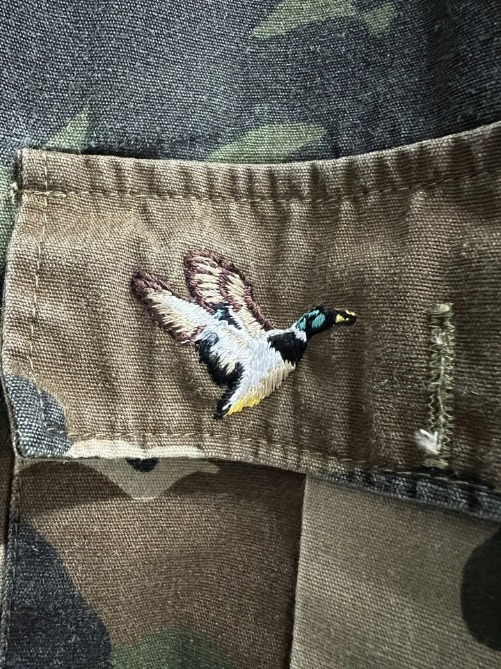 Vintage Winchester Camo Long Sleeve Button Up Shirt Size Large L Duck Hunting - Image 2 of 4