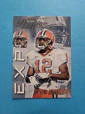 KEVIN JOHNSON 1999 PLAYOFF PRESTIGE ROOKIE EXP FOOTBALL CARD # EX27 H5759. rookie card picture