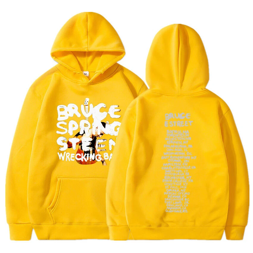 Bruce Springsteen Wrecking Ball Tour Hoodies Casual Vintage Loose Pullover