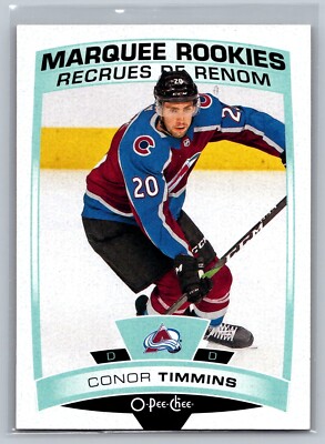 2019-20 Conor Timmins OPC O-Pee-Chee Marquee Rookie RC #644