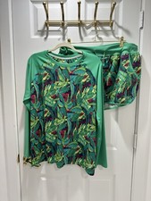 Reel Legends Rash Guard Green Suite Long Sleeves With Pockets Size XL