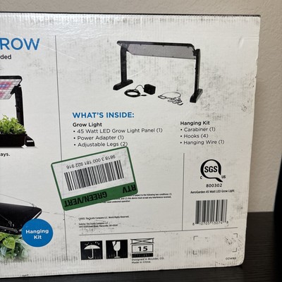 Miracle-Gro AeroGarden LED Pflanzenlampe – 45W, Verstellbar Mit Ständer & Aufhängung
