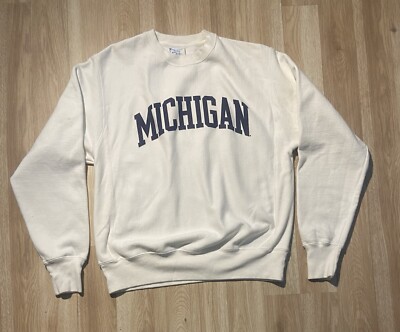 Vtg University Of Michigan Spell out Champion Reverse Weave