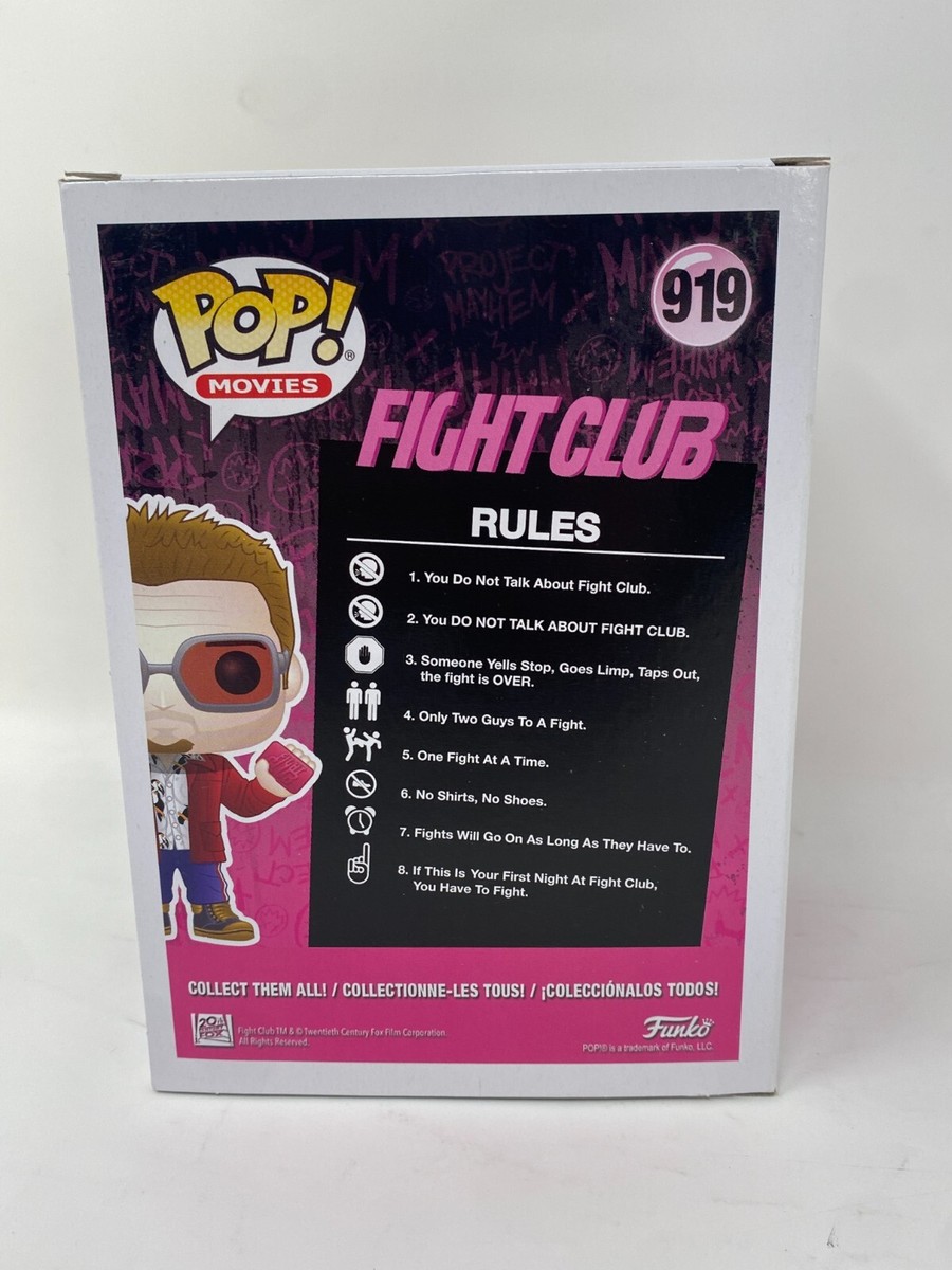 Brad Pitt Signed Autograph Fight Club Tyler Durden Funko Pop 919