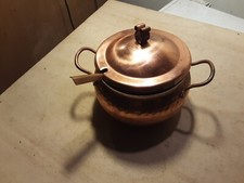 DELIZIOSO PENTOLINO IN RAME PER VIN BRULE' SENZA MARCHI COMPLETO DI PICCOLO ROMA