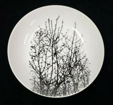(1) Vera for Mikasa the Birches Black L1078 Japan 7 5/8 Coupe Soup Bowl 11 AVAIL