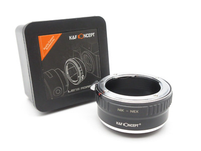 K&F Concept Adapter NIK-NEX für Nikon F Objektiv auf Sony NEX E Mount Kamera