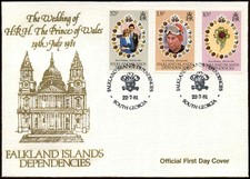 Falkland Island Dep. 1981 Royal Wedding FDC First Day Cover #C14958