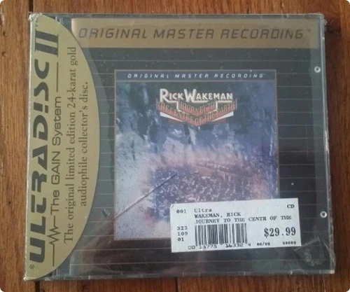 VERY RARE SEALED RICK WAKEMAN ULTRADISCII 24Kt GOLD CD JOURNEY  TO THE CENTER ..