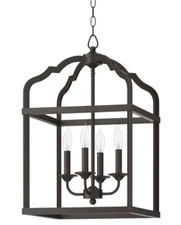 Park Harbor Horatio PHPL5120ORB 15" 4-Light Single Tier Cage Style Chandelier