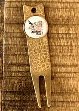 Golf Divot Brass Puller Antelope Hills Dub0is WY Vintage Collectible