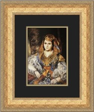 Pierre-Auguste Renoir The Algerian Woman Custom Framed Print